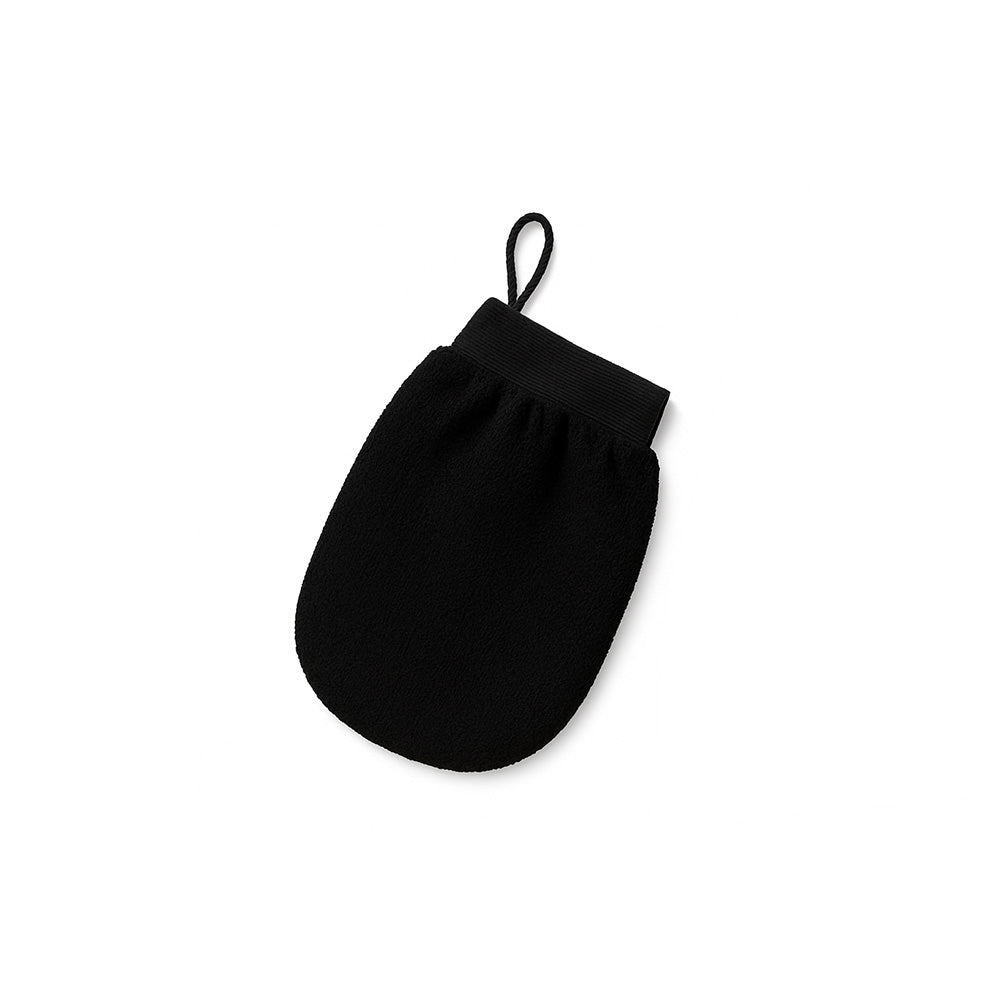schwarzer Badehandschuh